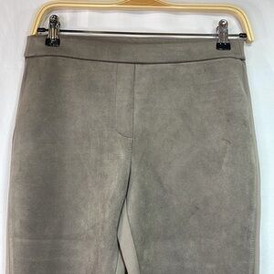 🛹 Chico’s tan faux, suede knit pants elastic waist